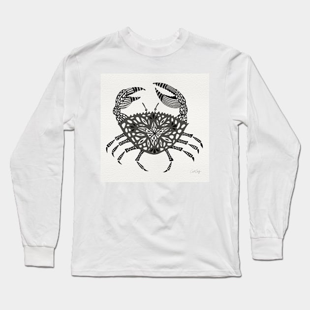 Grey Crab Long Sleeve T-Shirt by CatCoq